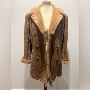 Vintage Sawyer of Napa Women's Tan Shearling Coat